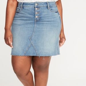 High Waisted Jean Skirt
